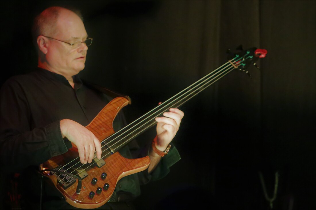 Crauford Thomson on bass playing in celtic fusion band in Lincolnshire