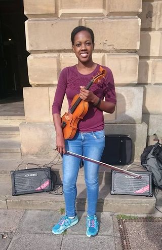 Violin street musician
