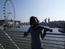 Busker Violin London