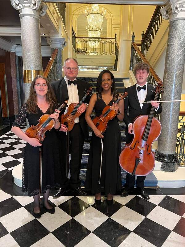 Lincolnshire string quartet in London Mandarin Oriental
